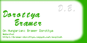 dorottya bramer business card